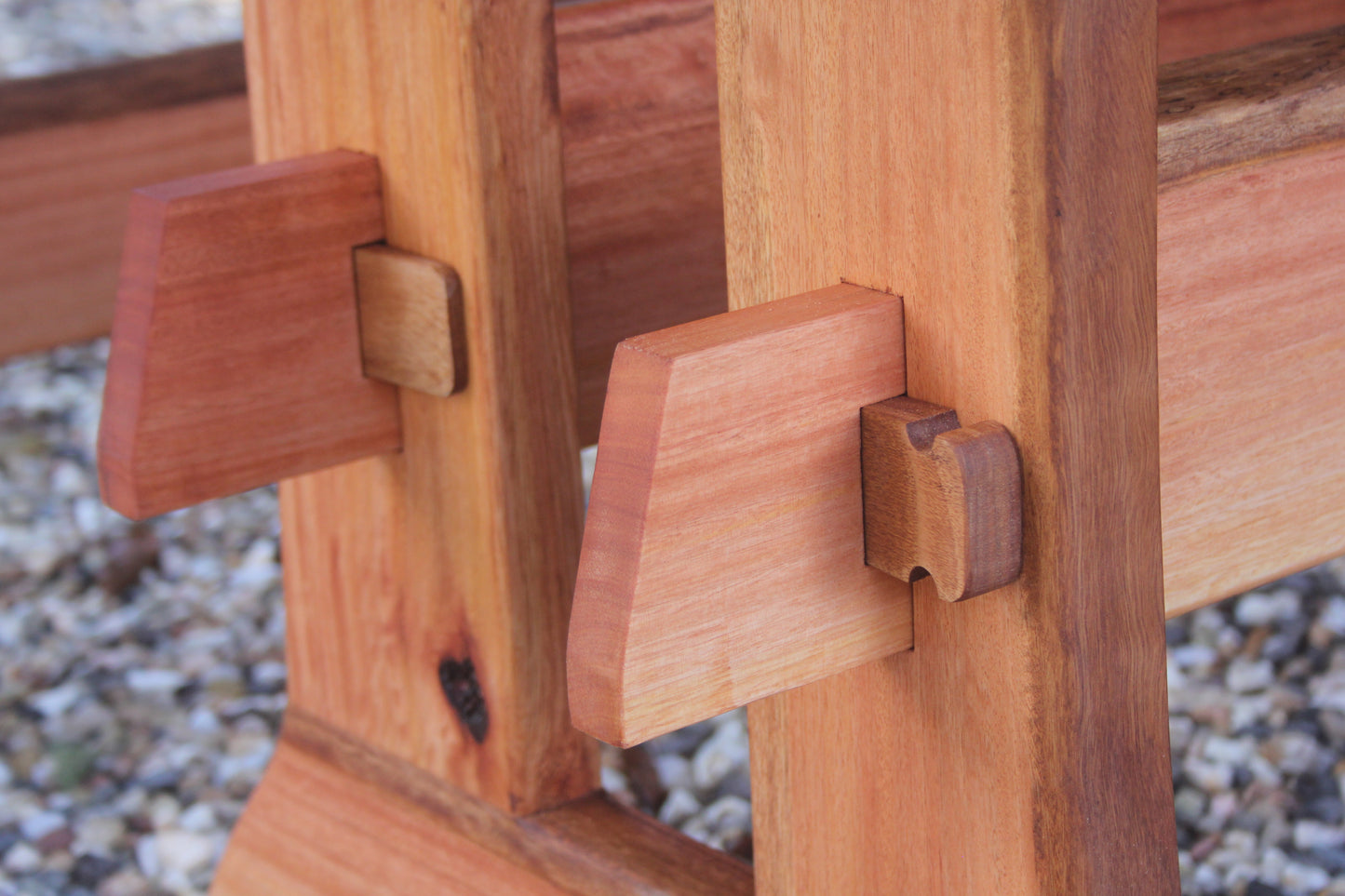 Table and bench seats Rose gum