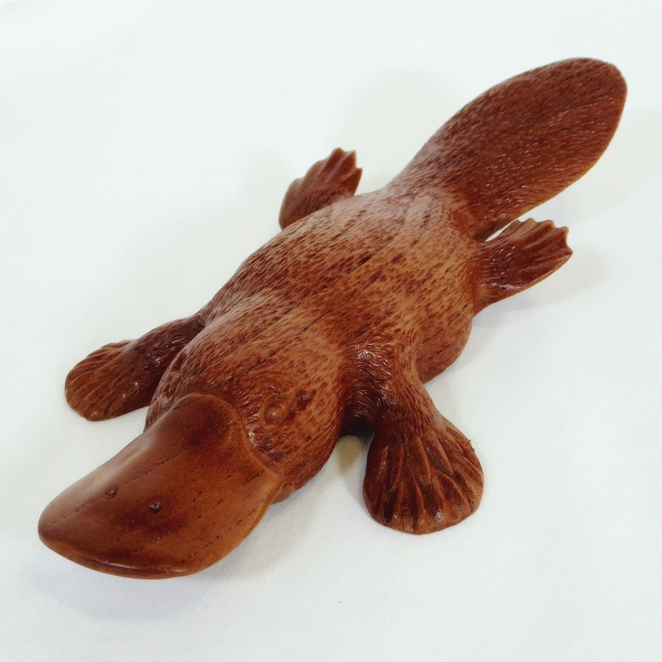 Platypus carved Red Cedar