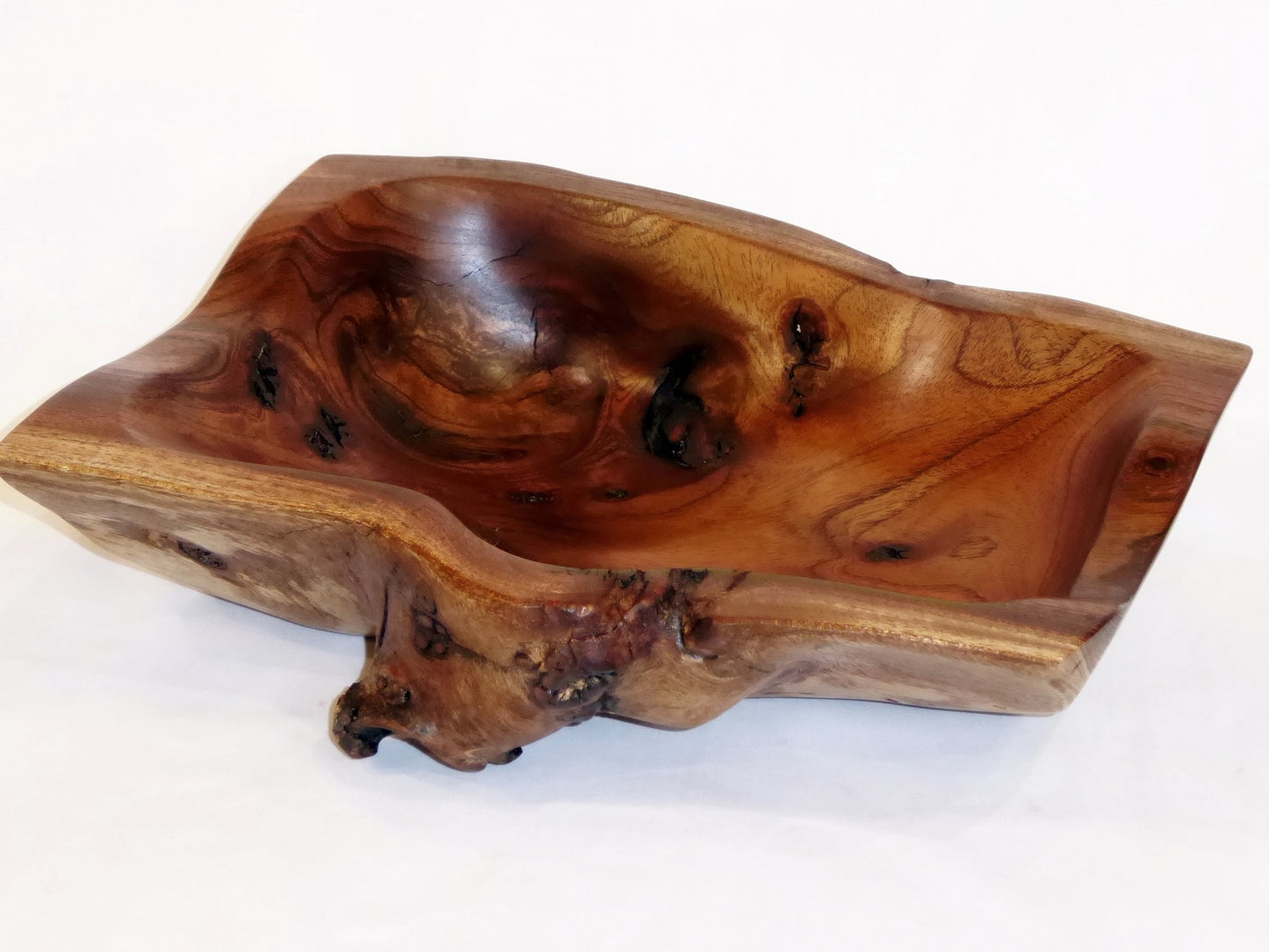 Free-form Red Cedar knot bowl