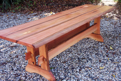 Table and bench seats Rose gum