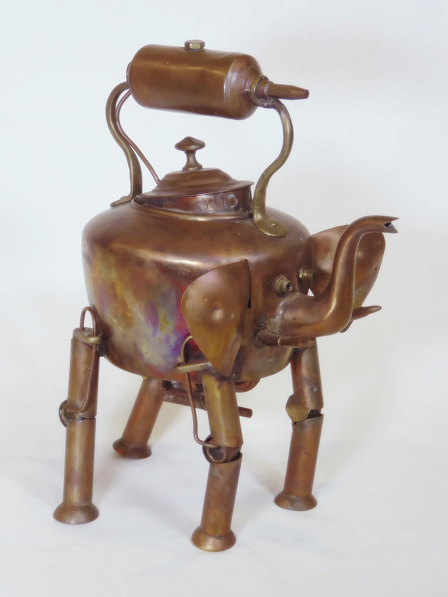"Elephant Droid" copper sculpture